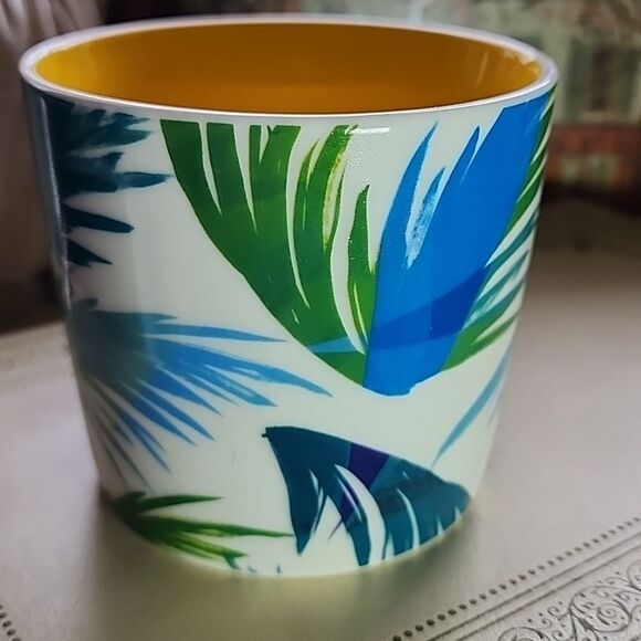 Starbucks Hawaii Palm Fronds Coffee Mug With Sunny Yellow Interior - Picture 5 of 9